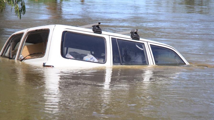 Car washed away in flooding near Fitzroy Crossing