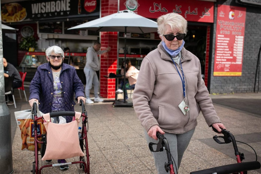 Two elderly women