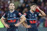 Cameron Murray and Nathan Cleary look sad