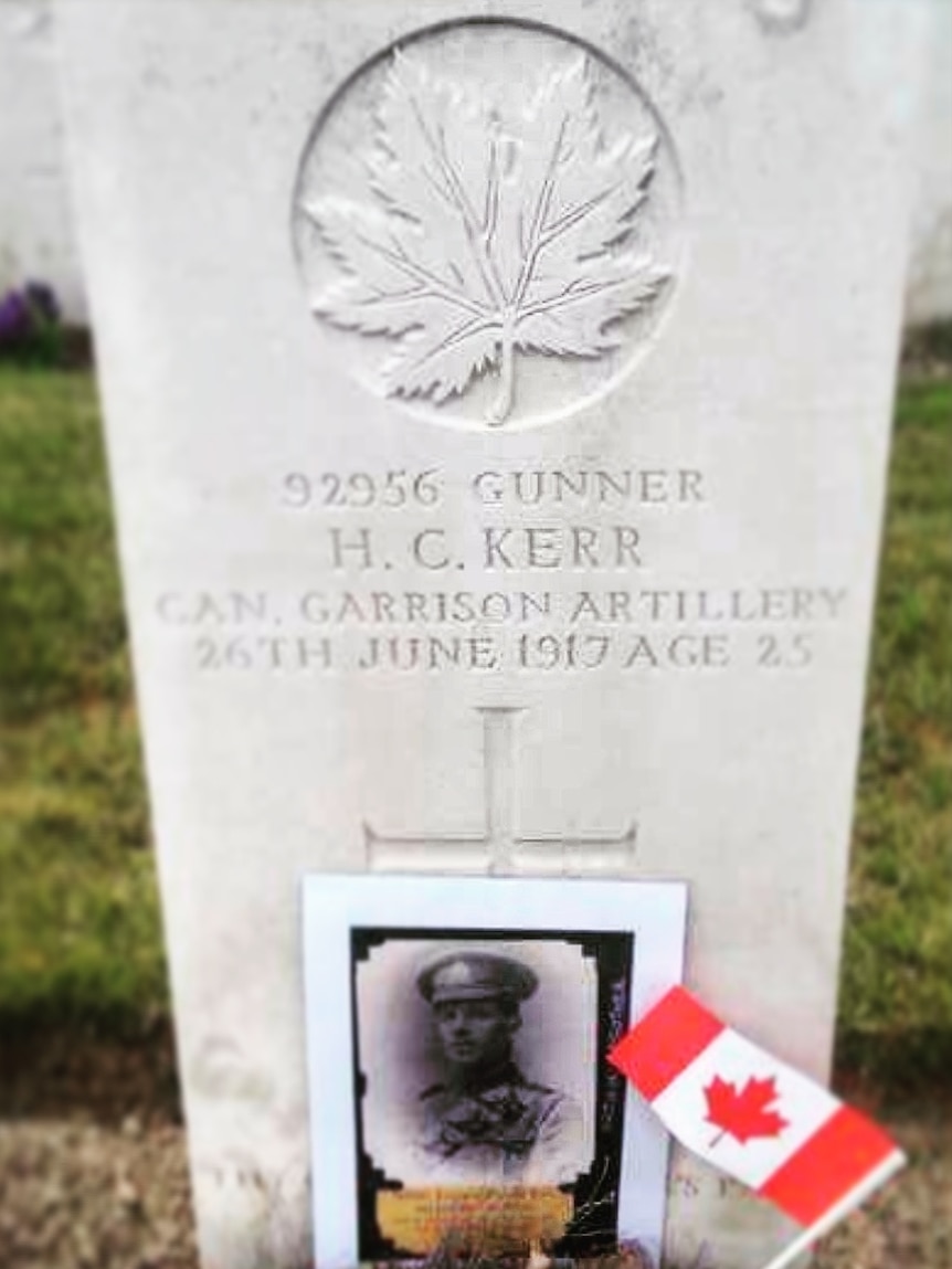 Gunner Harold Kerr was killed in France in 1917, during the first World War.