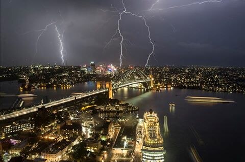 Storm pic over Sydney harbour