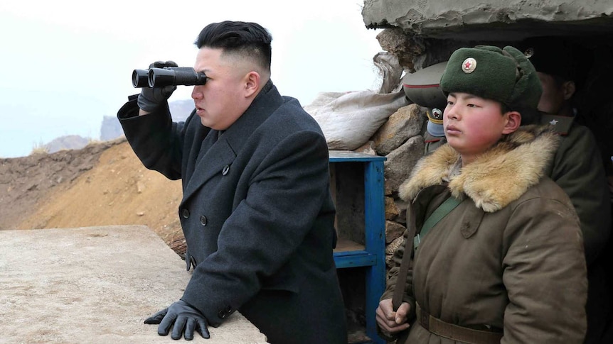 Kim Jong-un inspects N Korean defences