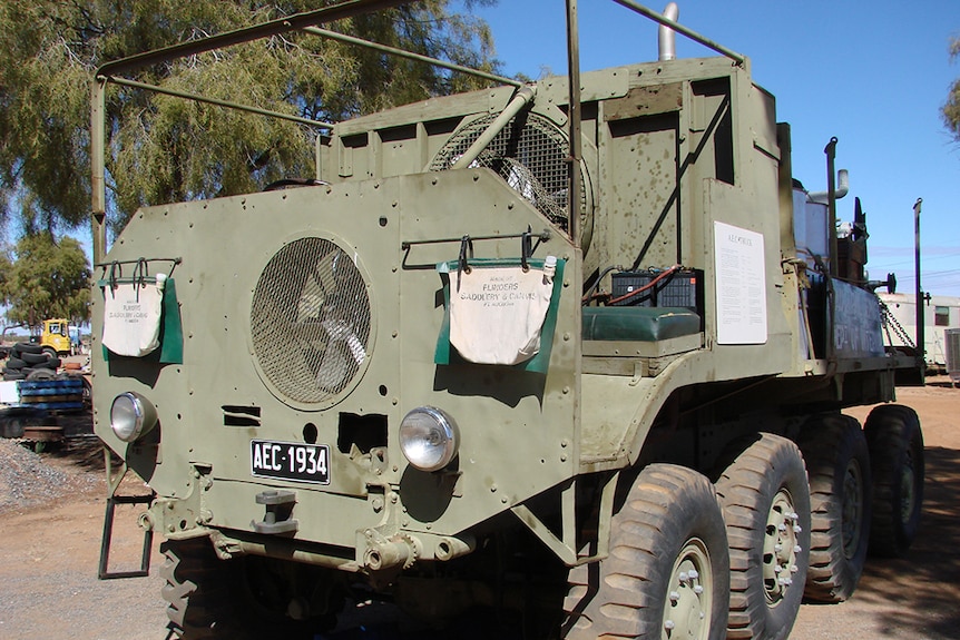 The AEC Road train truck from 1934 is one of the unique trucks held at the National Road Transport museum.