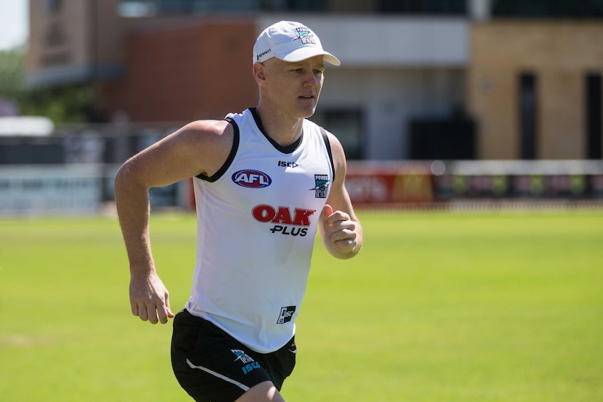 Robbie Gray at Port Adelaide training