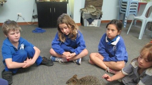 School children at Wirrabara Primary School in South Australia.