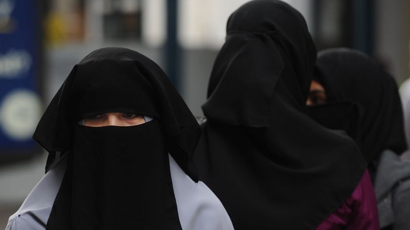 Women wearing the niqab