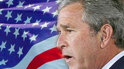 US President George W Bush says withdrawing troops from Iraq would leave the country in chaos.