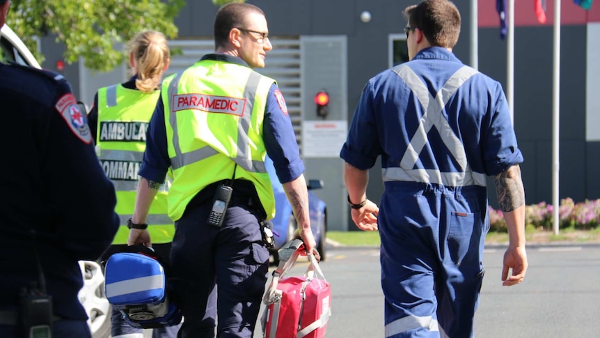 Paramedics are on standby in Parkville, as inmates riot at the Melbourne Youth Justice Centre.