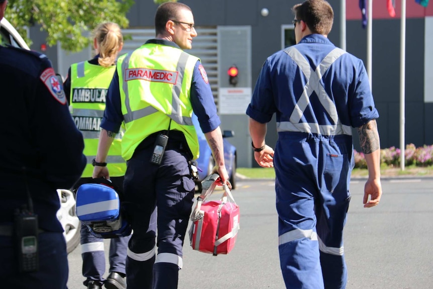 Paramedics are on standby in Parkville, as inmates riot at the Melbourne Youth Justice Centre.