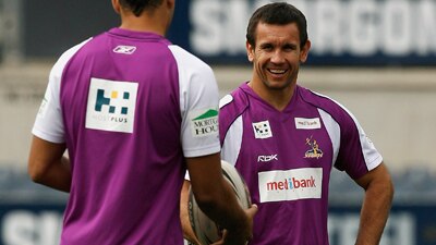 File photo: Matthew Johns during a Melbourne Storm NRL training session, 2007 (Getty Images:Quinn Rooney)