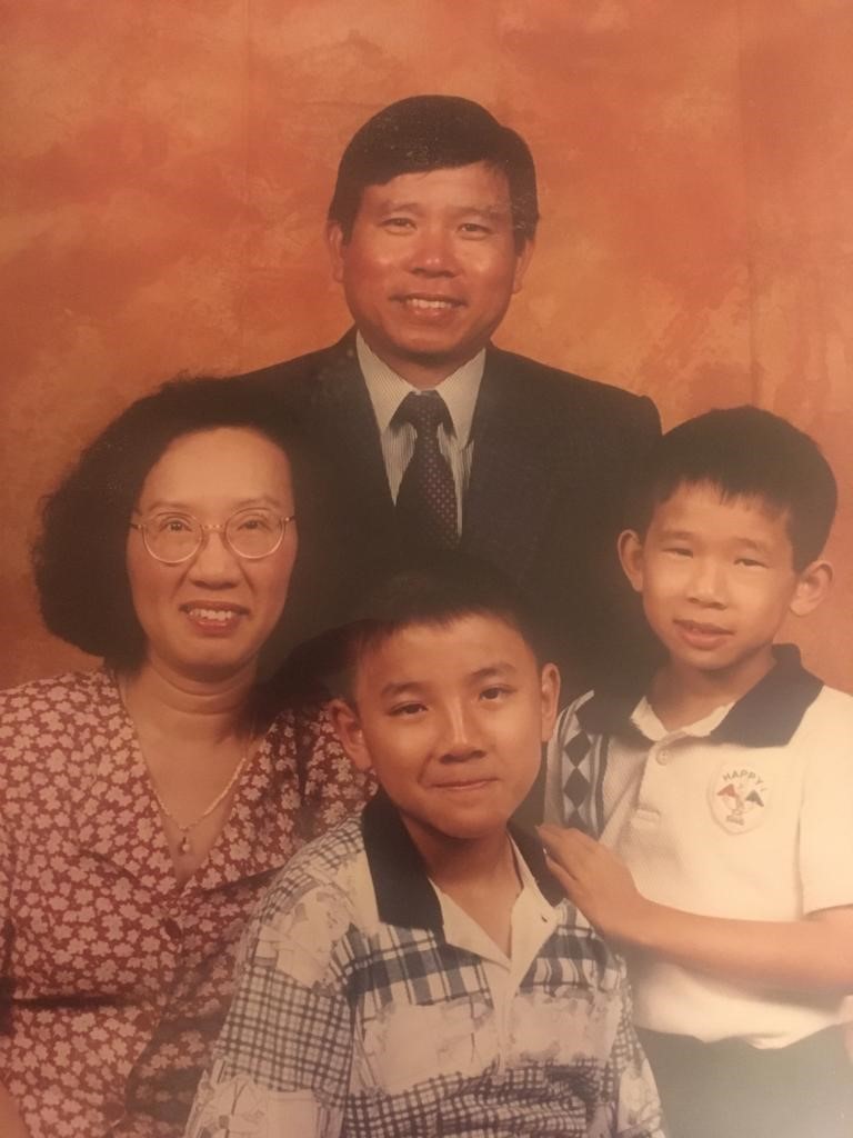 The Chau family pose for a portrait in 1998.