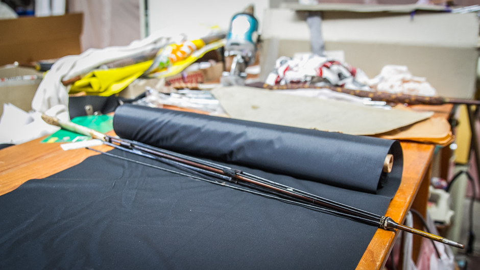 Each umbrella is stitched and made to fit each individual frame.