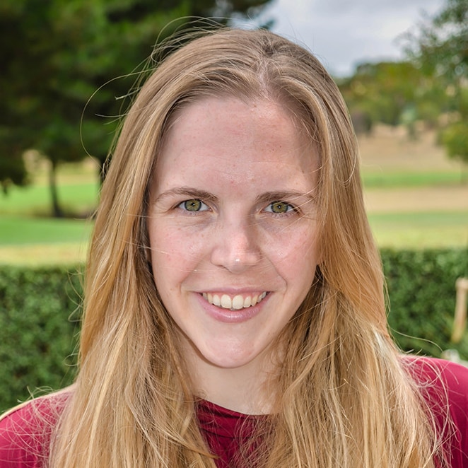 Portrait of young writer Kate Crowhurst