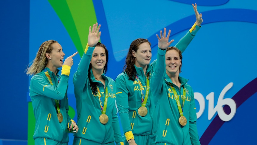 Australia's 4x100 women's freestyle team