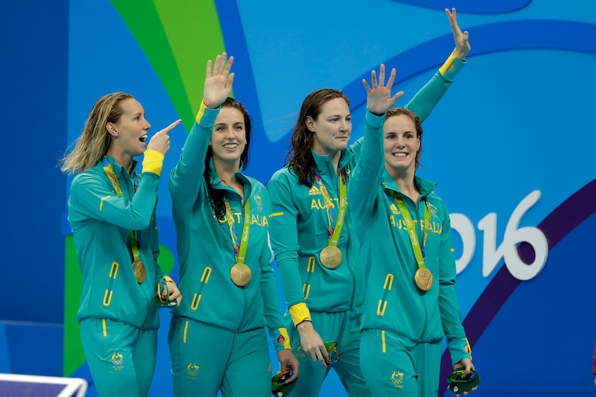 Australia's 4x100 women's freestyle team