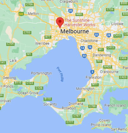 Google maps sunshine harvester works Melbourne