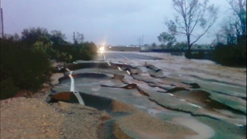 Outback road damage