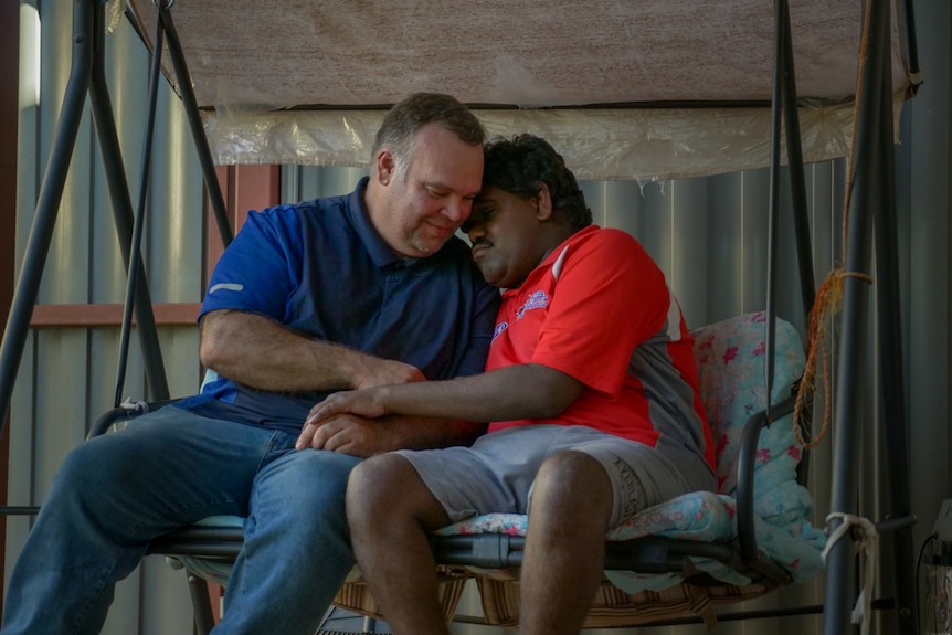 Kalgoorlie carer Danny Ulrich, who looks after his disabled brother.