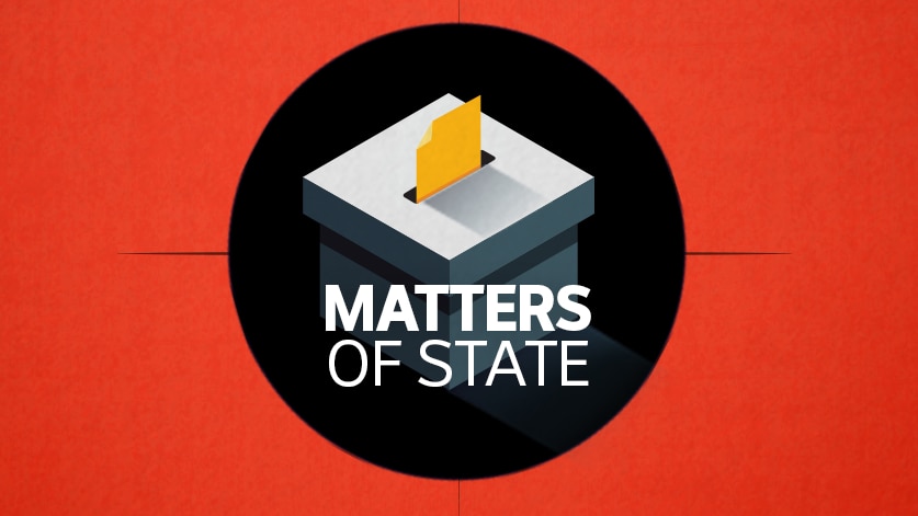 The logo of the ABC program Matters of State