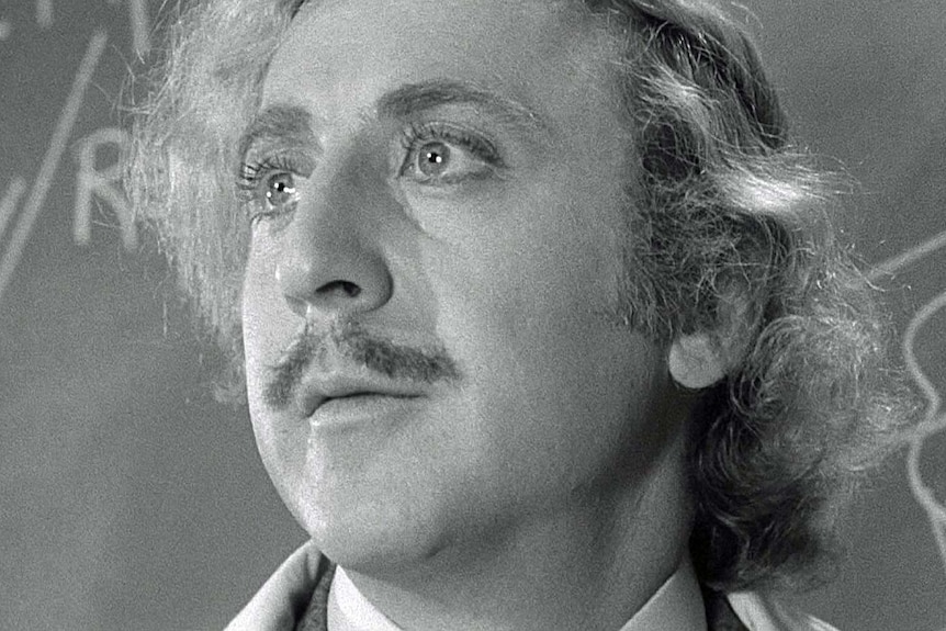 Gene Wilder as Dr Frankenstein in 1974 film Young Frankenstein.