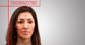 Dots on woman's face
