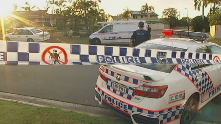 Queensland police on the scene of a murder investigation in Kippa-Ring