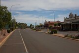 Looking south down Tower Street in Leonora, Western Australia.
