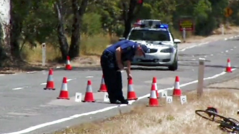 Scene of fatal crash involving cyclist