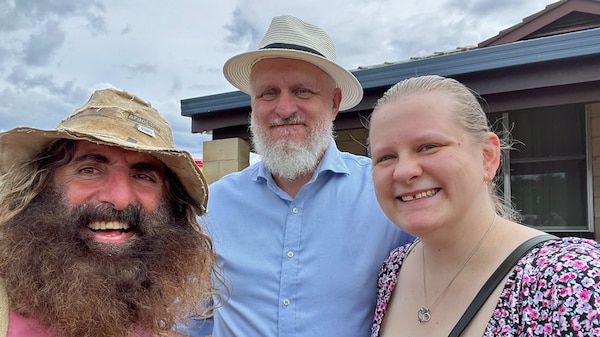 Costa with Alistair and his daughter.