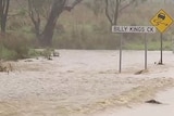 TV Still of flood waters in Dubbo
