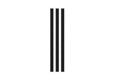The three vertical, parallel stripes that Adidas attempted to trademark in the European Union.