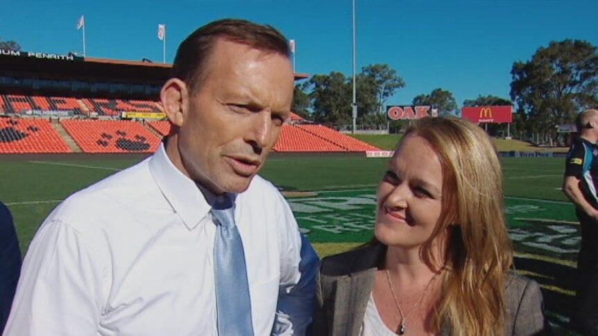 Tony Abbott and Fiona Scott