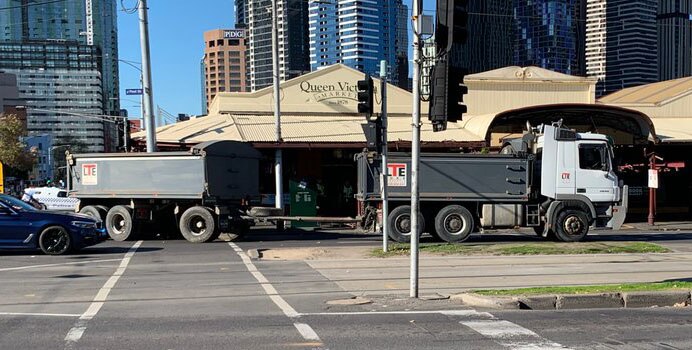 Pedestrian dies in hospital after being hit by truck near Queen ...