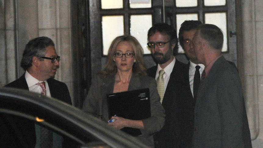 JK Rowling leaves Leveson Inquiry