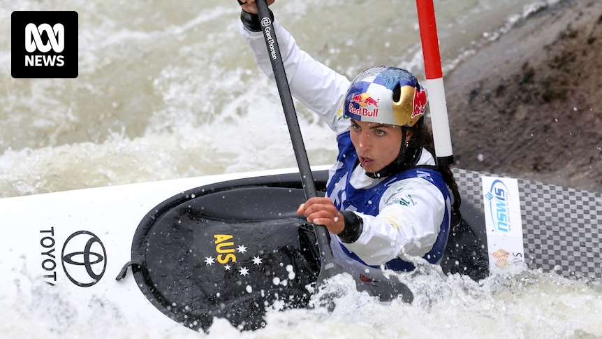 Jessica Fox remporte l’épreuve de Coupe du monde de slalom en canoë lors de la préparation des Jeux olympiques de Paris