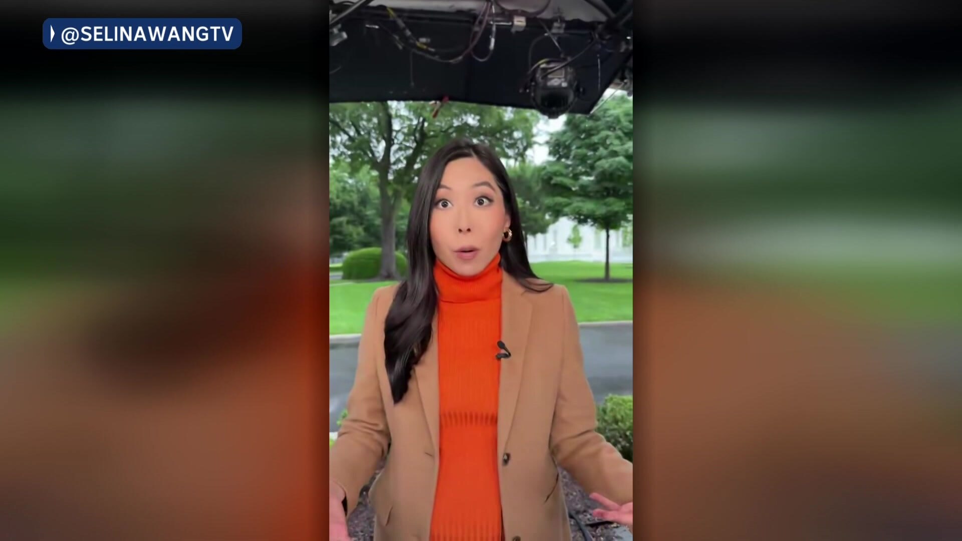 Reporter takes cover while gunshots heard at White House - ABC News
