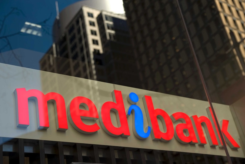 Inscrivez-vous sur un bâtiment Medibank à Sydney le 9 juin 2011.