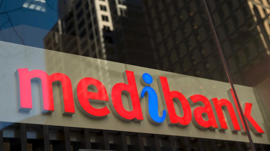 Sign on a Medibank building in Sydney on June 9, 2011.