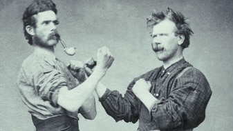 Old photo of men boxing (Thinkstock: Photos.com)