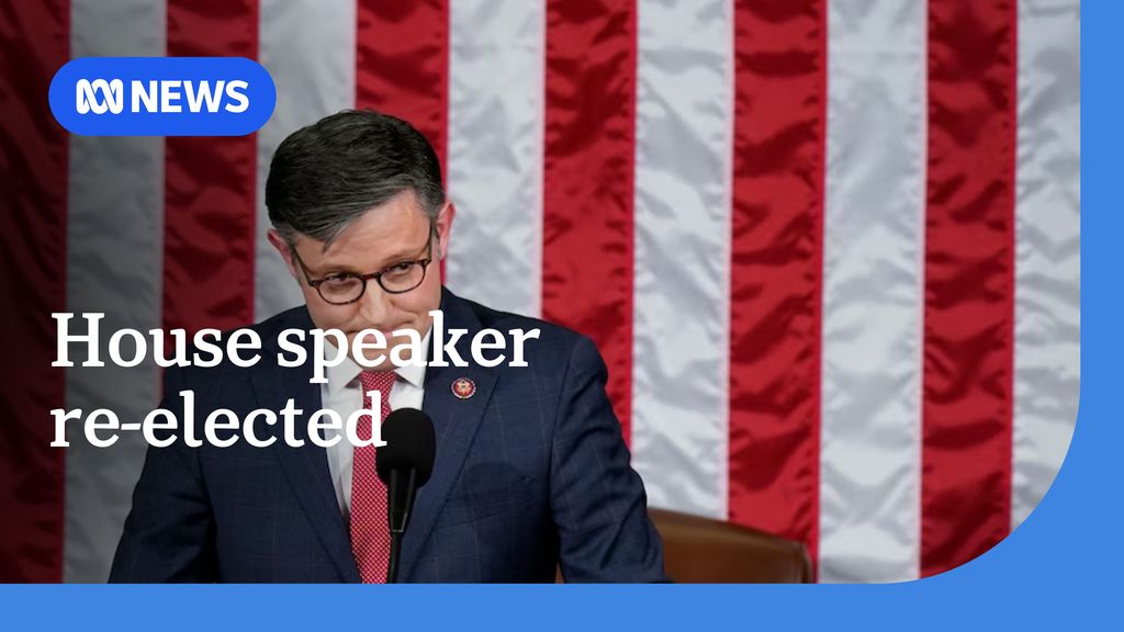 Republican Mike Johnson re-elected as US House speaker - ABC News