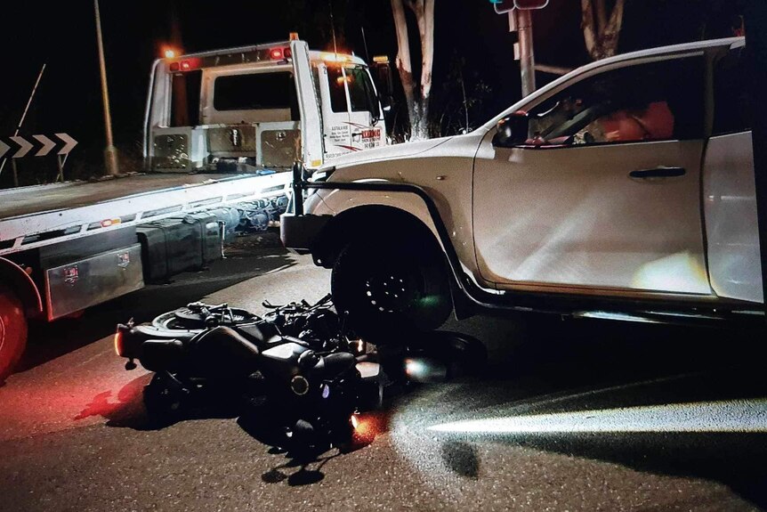 Stolen motorcycle crash leaves passenger injured, driver on the
