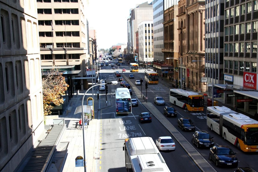 Projection of how the bus lanes will operate