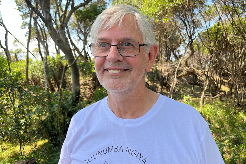 Grahame Douglas at a nature reserve in Coffs Harbour
