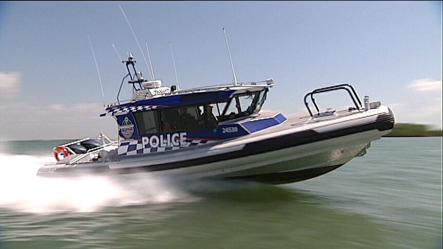 The new 11.3 metre Naiad NT Water Police boat is shown off to the public.