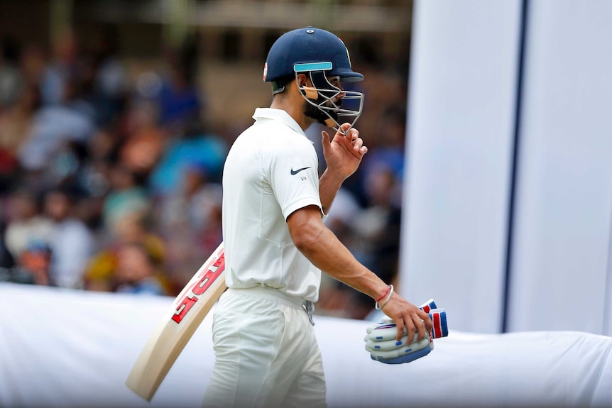 Virat Kohli trudges off in Bangalore