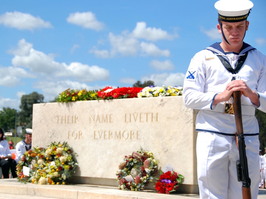 Remembrance Day service in Canberra.