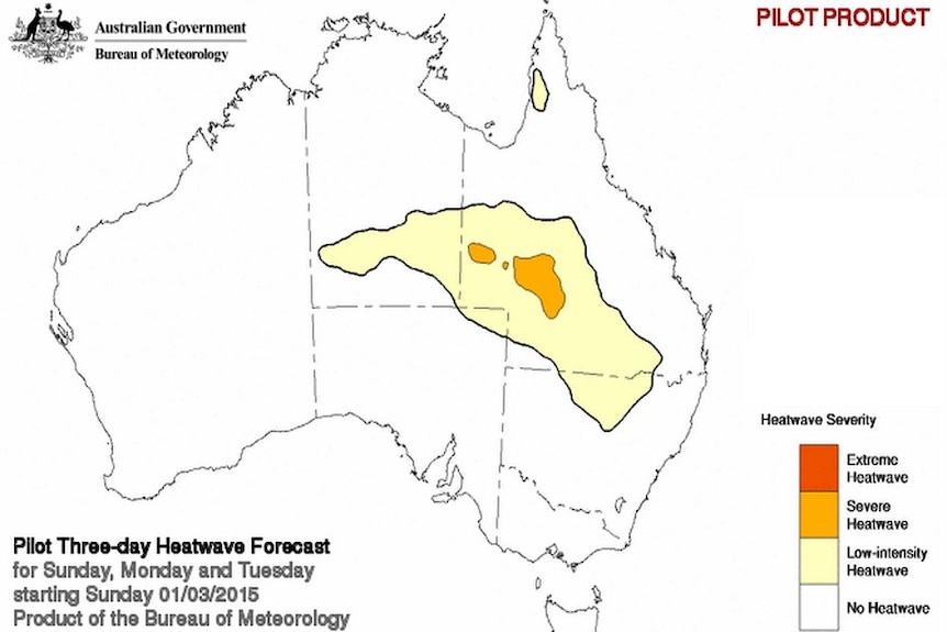 Heatwave map