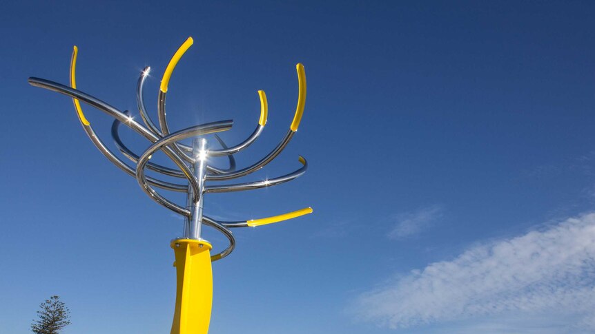 Like a flower swaying in the wind by Hiroyuki Kita at Sculpture by the Sea at Cottesloe Beach