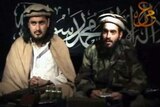 LtoR: Taliban leader Hakimullah Mehsud sits beside a man believed to be Balawi