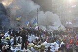 Thousands of anti-government protesters occupy central Kiev